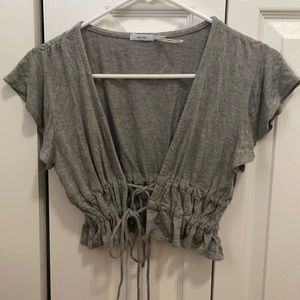 Gray Urban Outfitter crop top, size XS